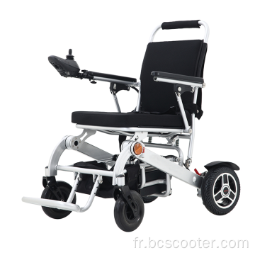 Paute électrique puissable portable pliant en fauteuil roulant électrique léger à puissance électrique pour handicap
